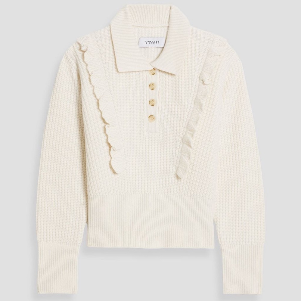 Derek Lam Ivory Knit Cardigan